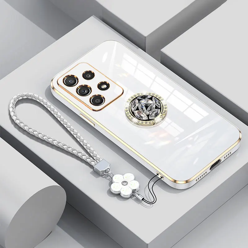 A 13 53 33 Case with Lanyard,Luxury Diamond Holder Case For Samsung galaxy A53 A13 A33 A73 A52 s A72 Cover Cases A53 Stand Ring