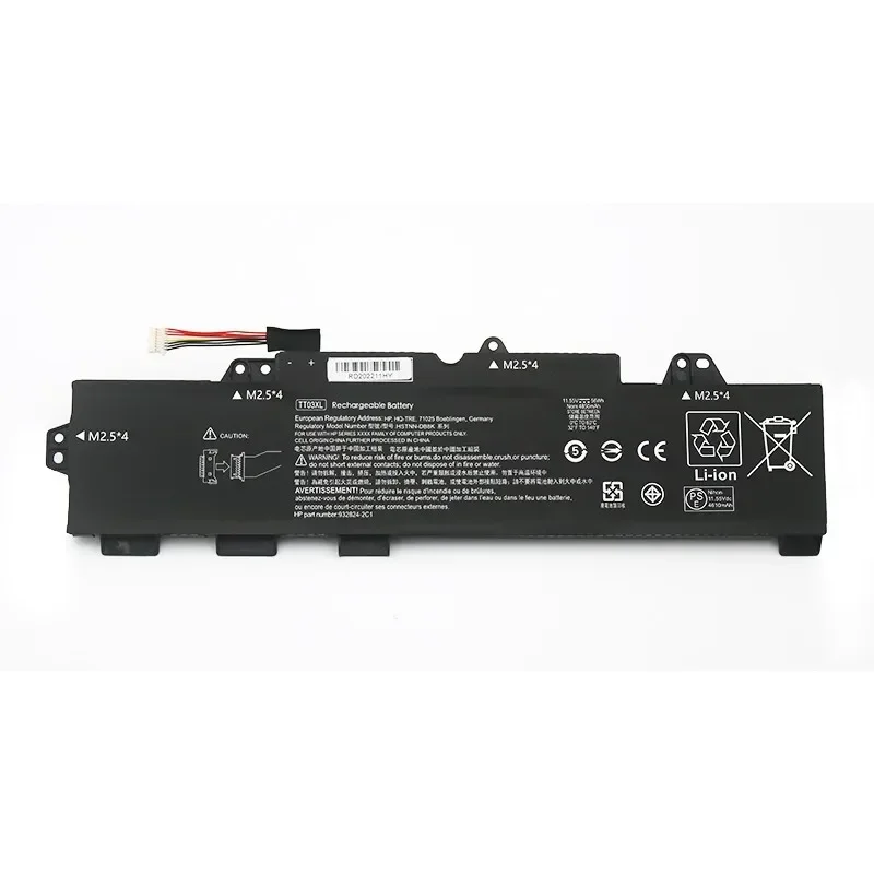 TT03XL  11.55V 56WH Laptop Battery for HP EliteBook HSTNN-UB7T HSTNN-LB8H DB8K 850 G5 G6 ZBook 15U G5 G6  932824-2C1 933322-855