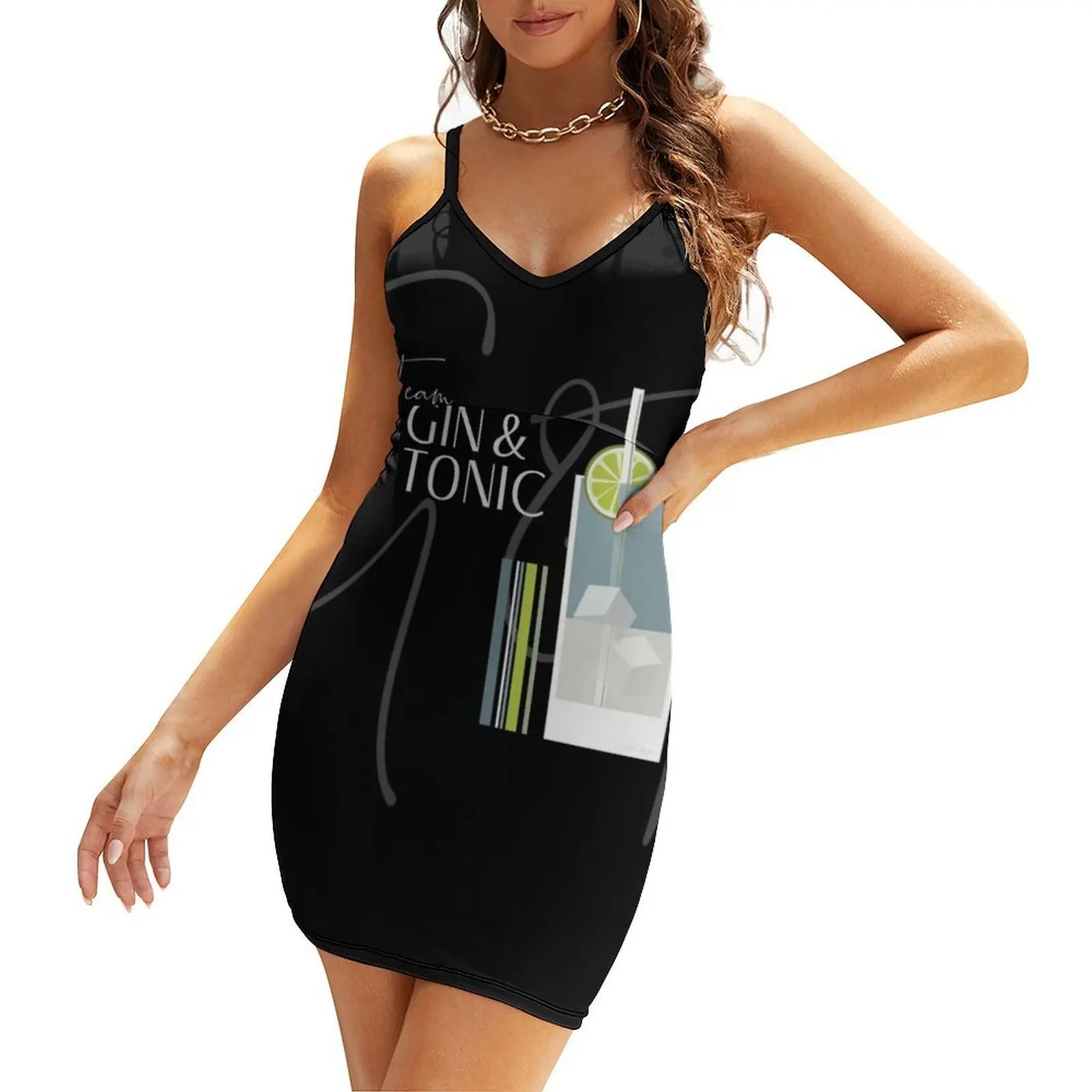 

Night Out with Team Gin & Tonic. The perfect G&T. Caroline Laursen original Sling Dress women's evening dresses womens clothing