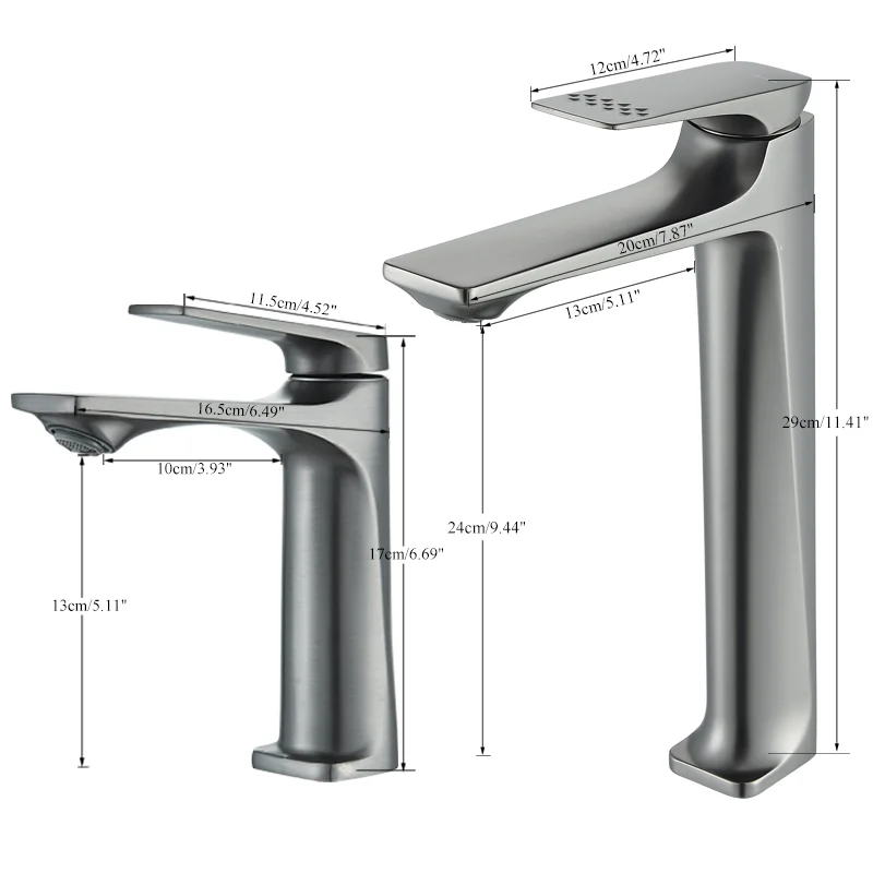 Shinesia النحاس الأساسية بالوعة الحمام صنبور مقبض واحد سطح الخيالة حوض غسيل مياه الحنفية خلاط ساخن وبارد