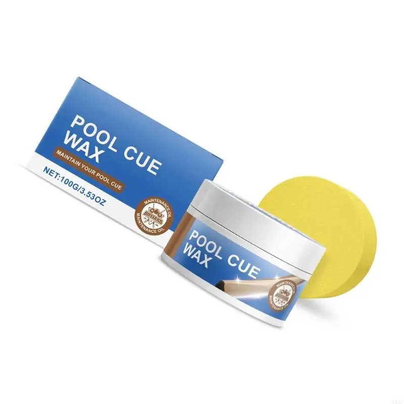 Q84C Pool Cue Polishing Wax Polishing Wax Billiard Cue Cleaner Long Lasting Deep Moisturizing Cue Polishing Care