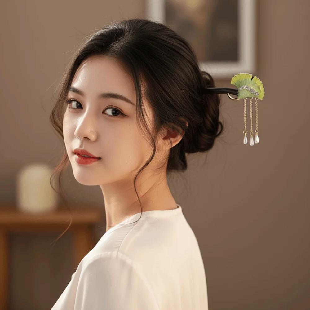 

Wood Sandalwood Hair Stick Wooden Ancient Style Chinese Style Hairpin Girl Hair Accessories Tassel Hanfu Headwear