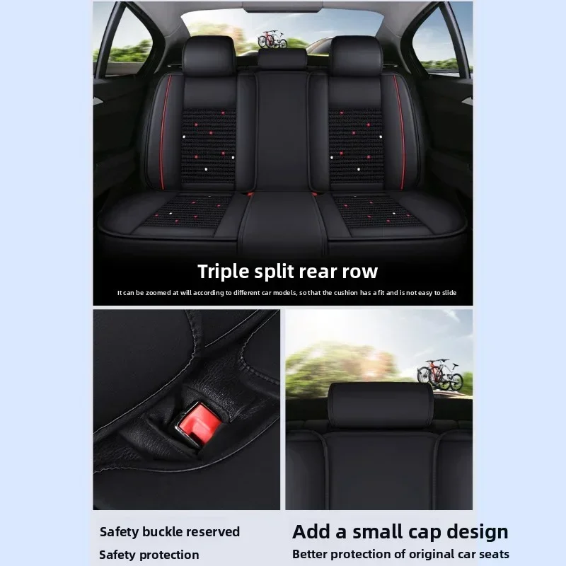 For Acura car seat covers are fully wrapped in PU leather with breathable ice silk splicing, suitable for all seasons