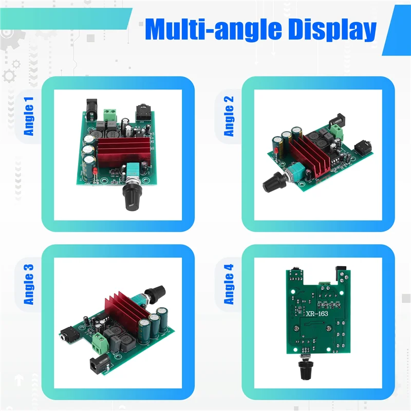 IDUD Scheda amplificatore di potenza Modulo amplificatore subwoofer mono TPA3116 ad alta sensibilità con OPAMP NE5532