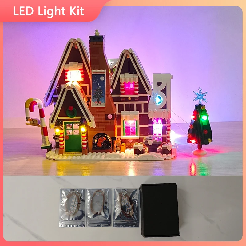 LED Light Set For 10267 compatible 19075 Gingerbread House (Only LED Light, NOT Include The Model Bricks)