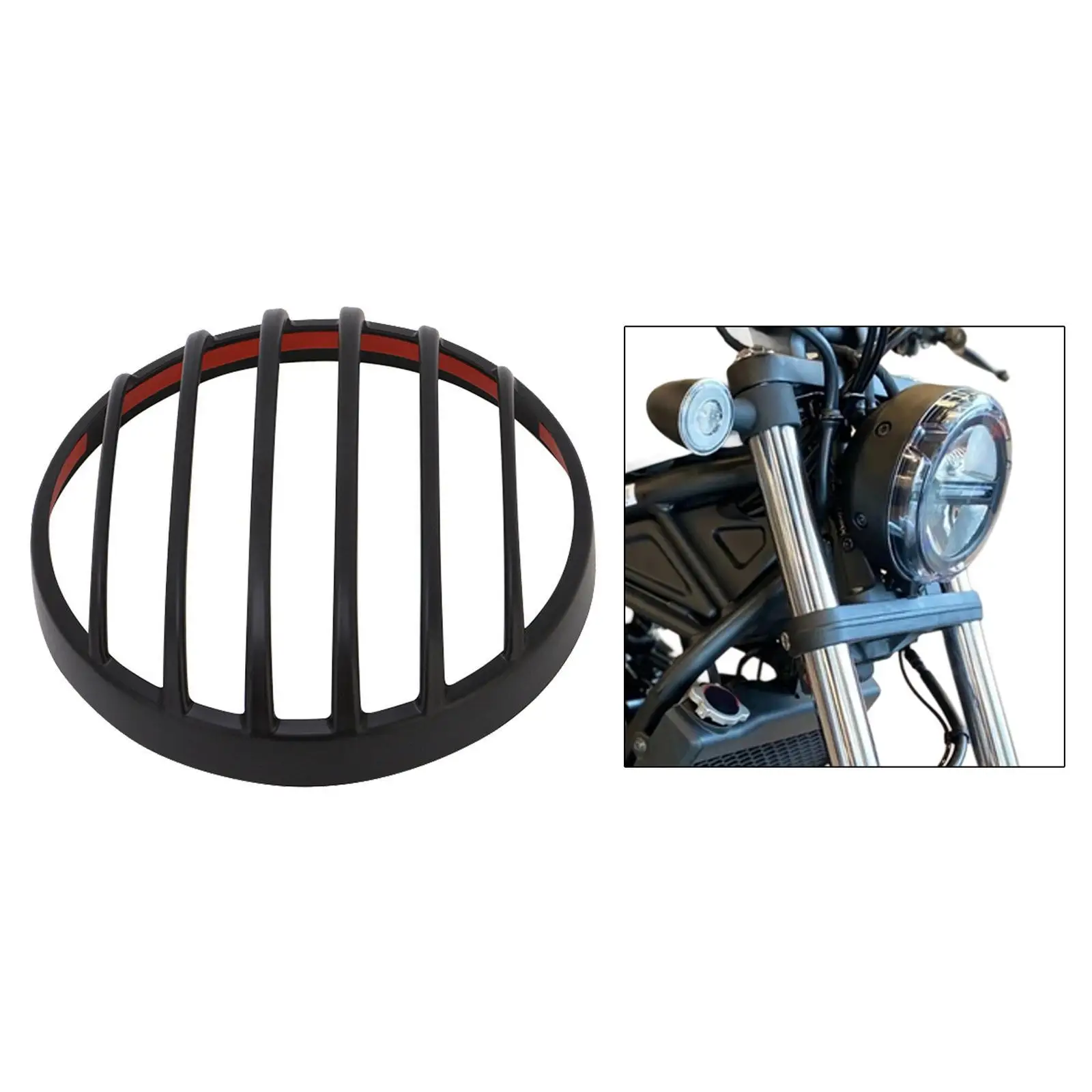 

Motorcycle Headlight Mesh Grill Guard for Cmx300 Easy to Install Lamp Cover for Electric Bicycle Motorbike Spare Parts
