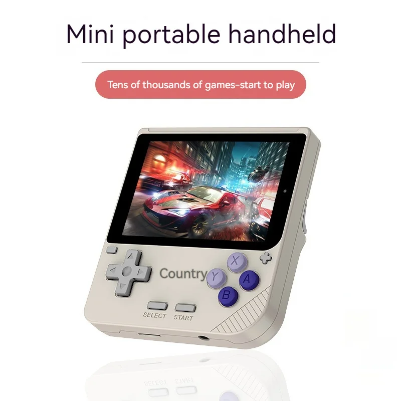 Powkiddy V10 Retro 3.5 Inch Mini Handheld Game Console Gba Ips Screen 480*320 Rk3326 Open Source System Children Christmas Gift