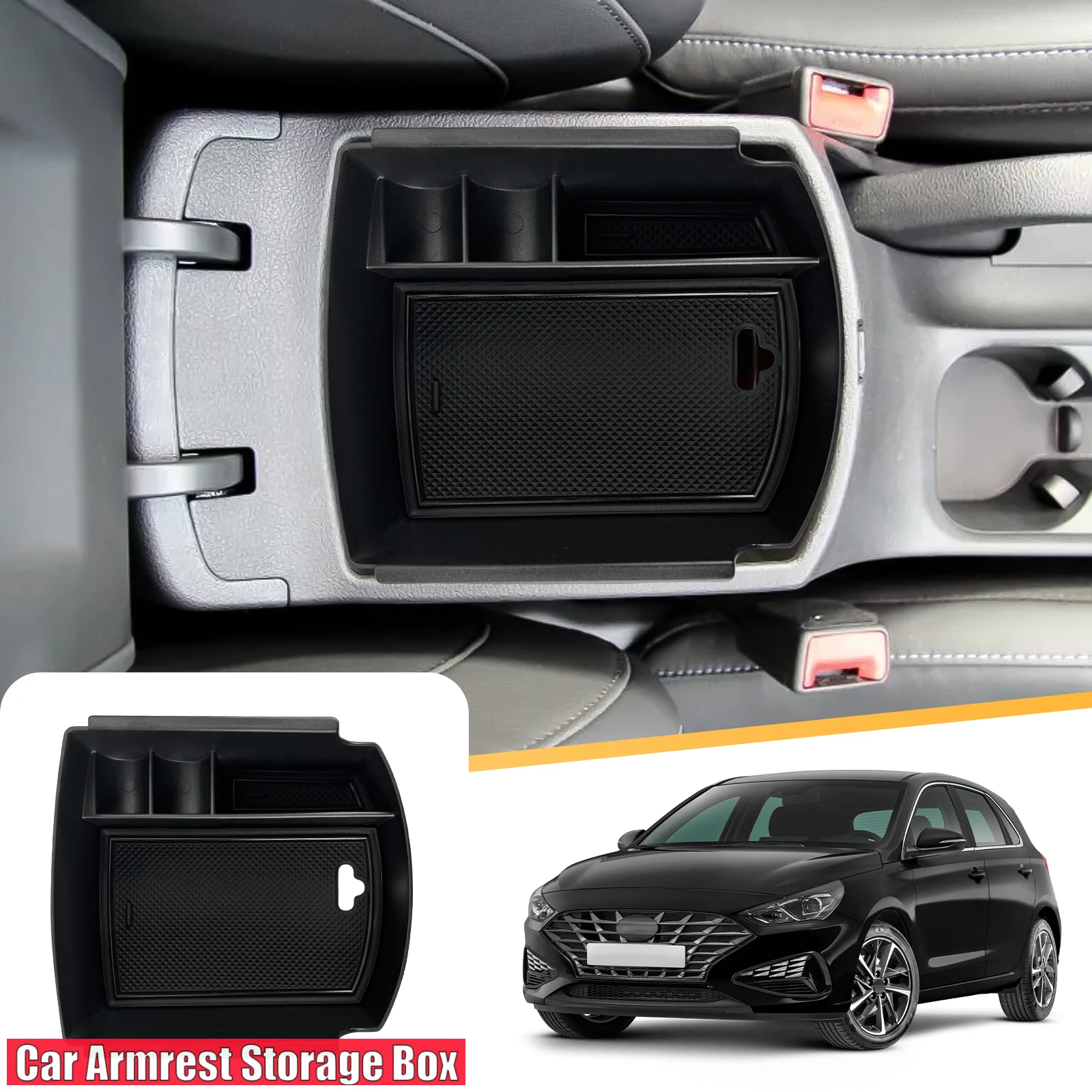 

Car Armrest Storage Box for Hyundai i30 2017-2023 2024 Central Control Container Auto Interior Hyundai i30 Accessories