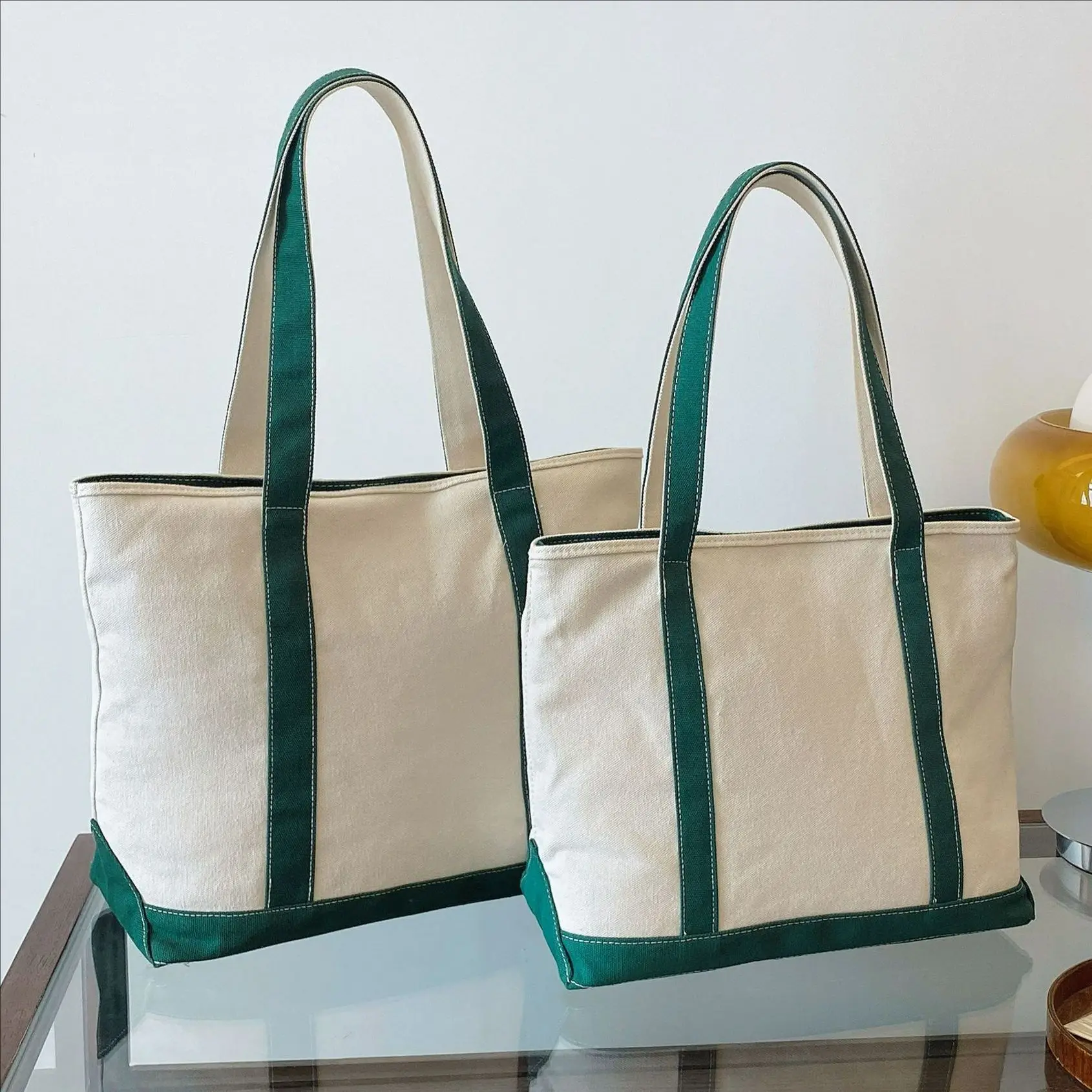 

Новая женская сумка в корейском стиле, модная холщовая сумка-тоут большой вместимости, стильная сумка через плечо