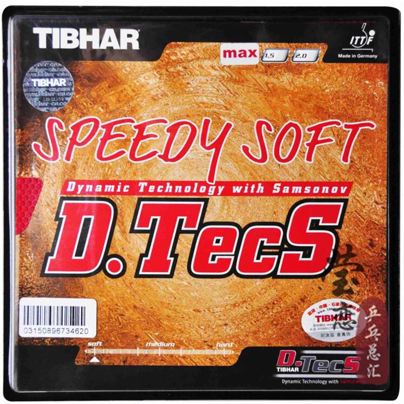 Tibhar speedy-Table tennis rubber, soft D. TECs, Samsonov, for ping pong racket game