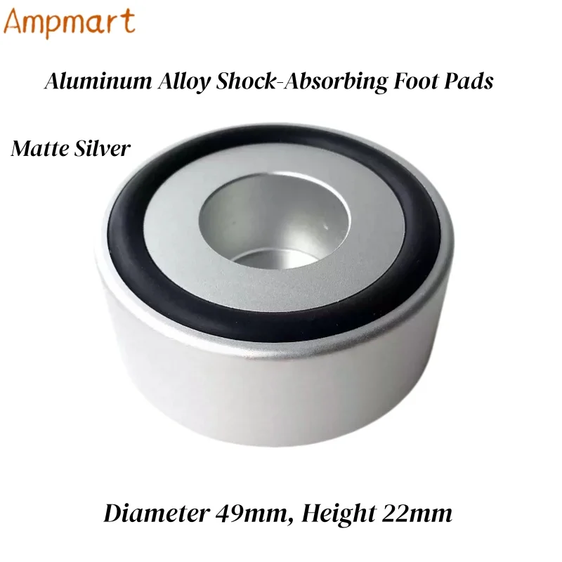 49 x 22 mm große Füße aus Aluminiumlegierung für Verstärker, Röhrenverstärker, CD-Player, Lautsprecher und Vorverstärker – vibrationsdämpfende Füße – Detail 7