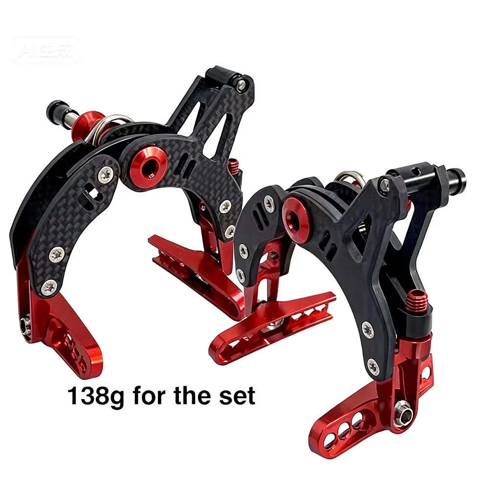 AliExpress NONE B1 Bicycle Brake Clamp Carbon Fiber Ultra Lightweight Titanium Alloy Screw Suitable for Brampton Folding Bicycles