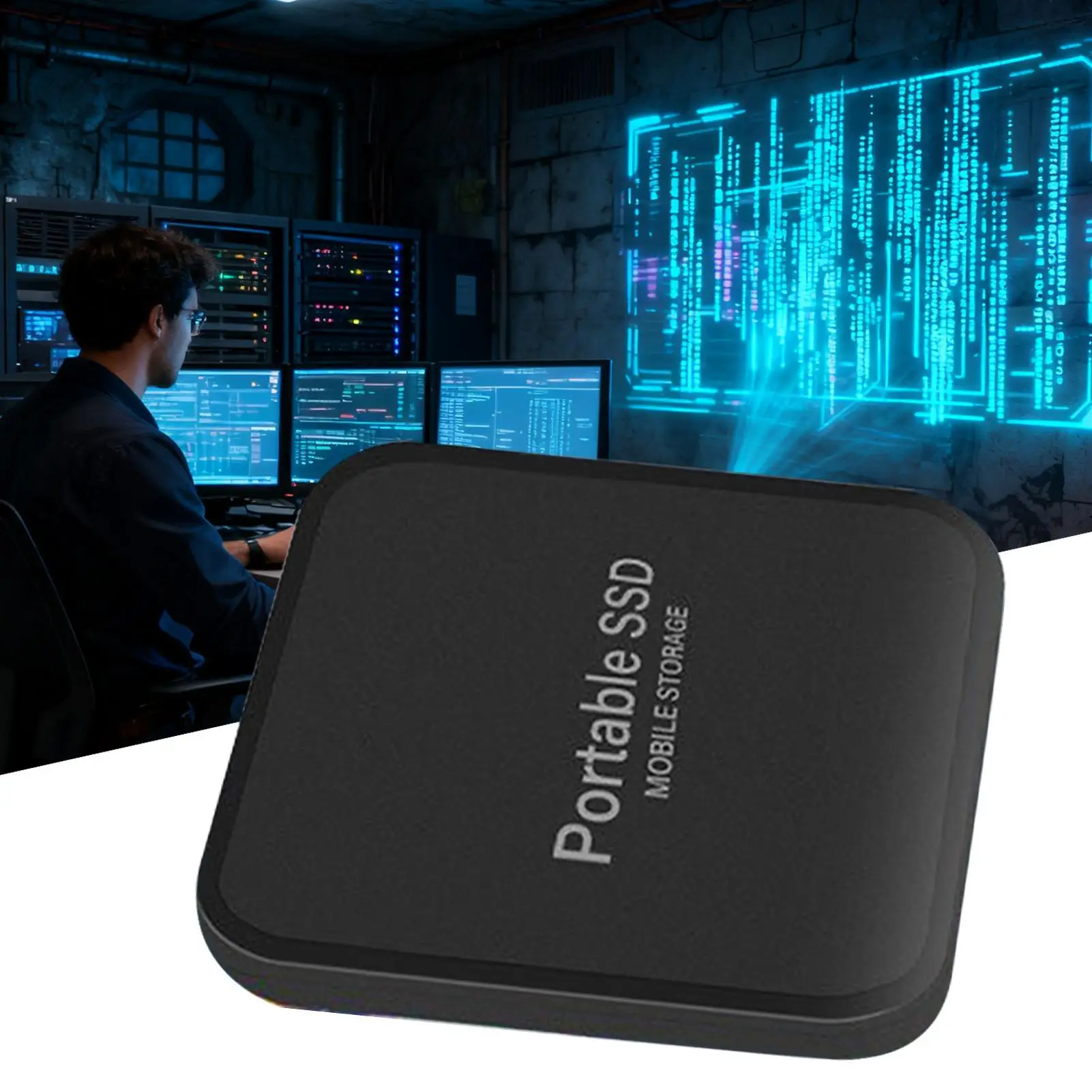 

Hard Drive 4TB Magnetic Storage Data Backup Hard Disk External For File Transfer Smartphone Tablet Laptop Computer Home