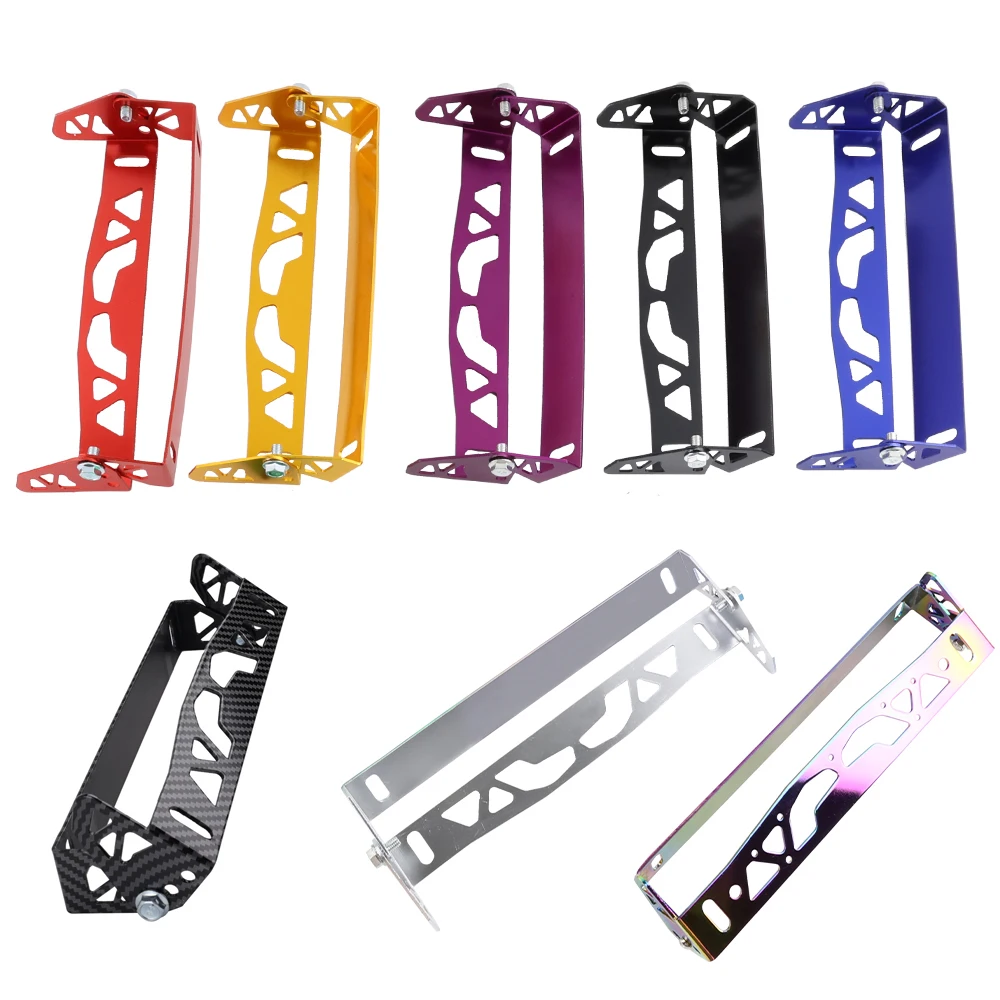 سيارة إطار لوحة الرخصة العالمي الألومنيوم قوة سباق JDM التصميم الدورية عدد إطارات لوحة الرخصة حامل العلامة قابل للتعديل