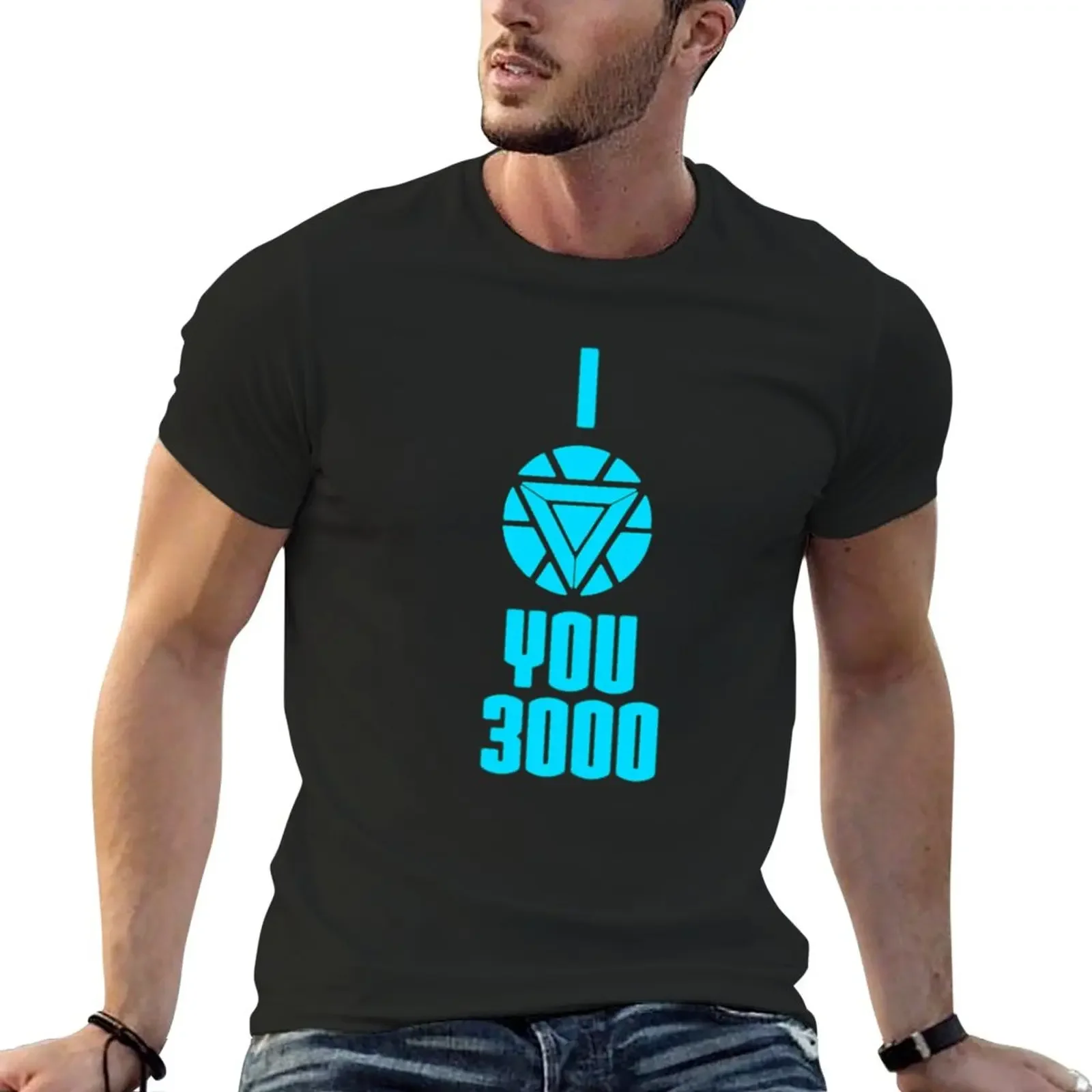 I love you 3000 - Tony Stark T-Shirt plain quick drying fitted t shirts for men