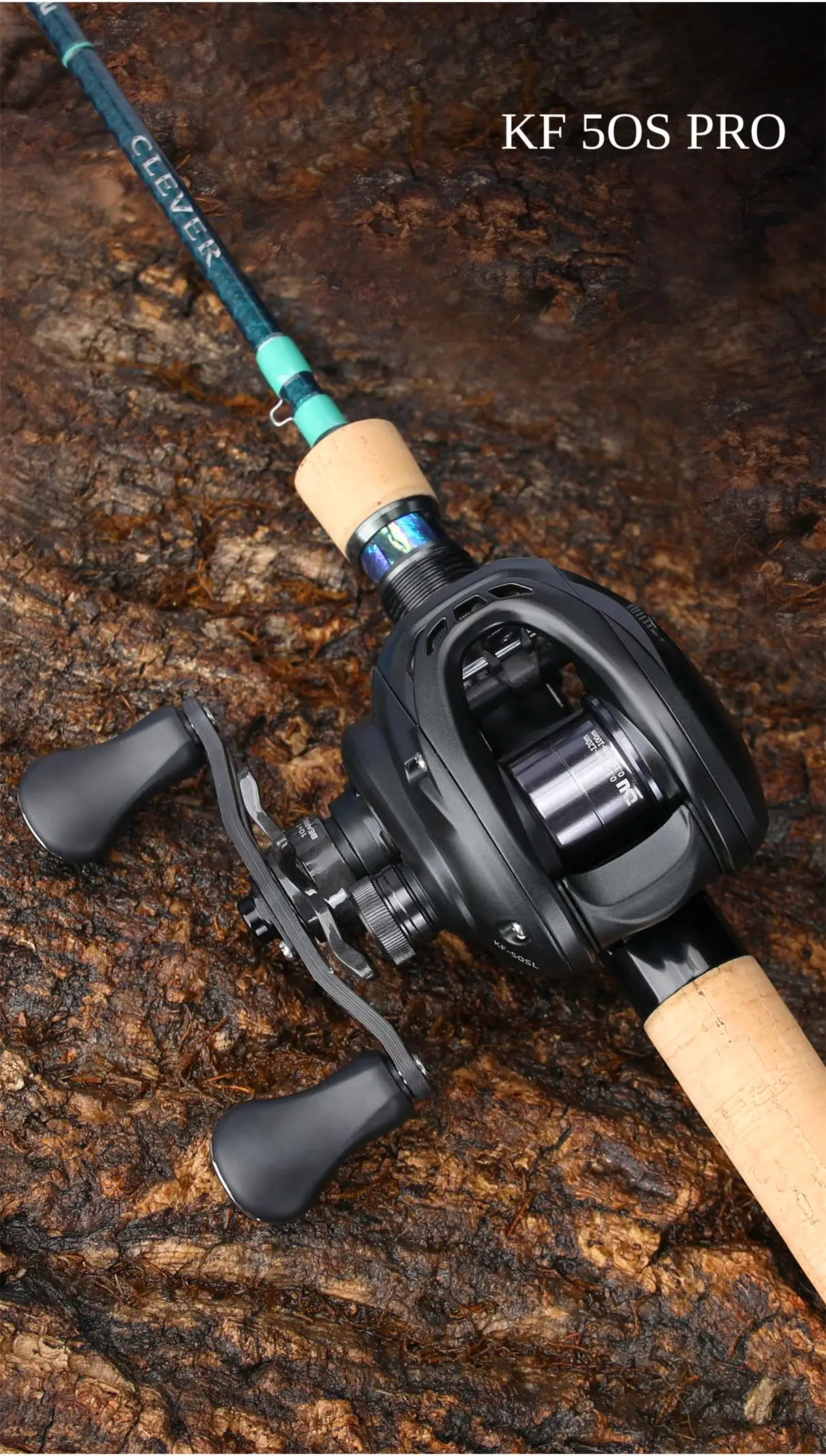 TSURINOYA 134g Ultraleichte Finesse-Angelrolle DARK WOLF 50S 7.1:1 4kg Flachspulenrolle für Light Game und Forellenangeln – Detail 24