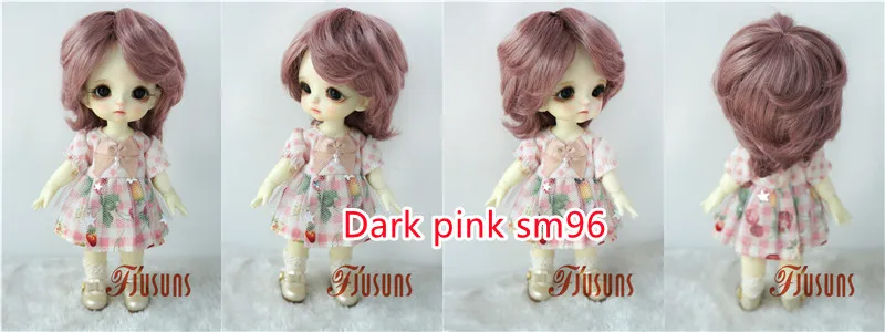 Doll Wigs JD075 1/6 1/8 1/4 1/3 Short Boyish Cupid Curls Synthetic Mohair BJD Wigs 5-6' 6-7' 7-8' 8-9' OB11 YOSD Doll Hair