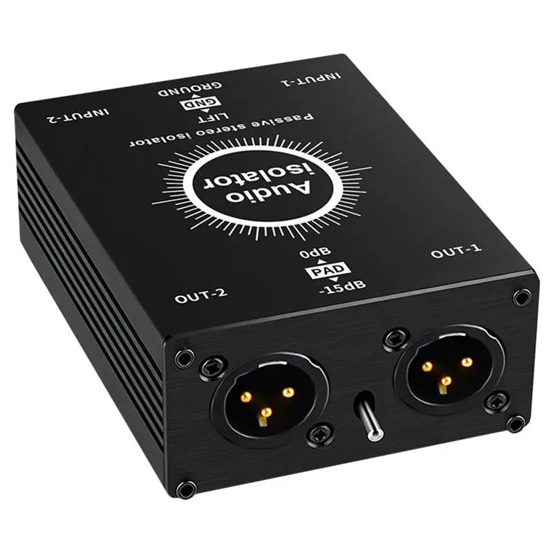 

Audio Isolator Audio Current Eliminator XLR 6.5, Mixer Live Broadcast Mixer Microphone Common Ground Filte