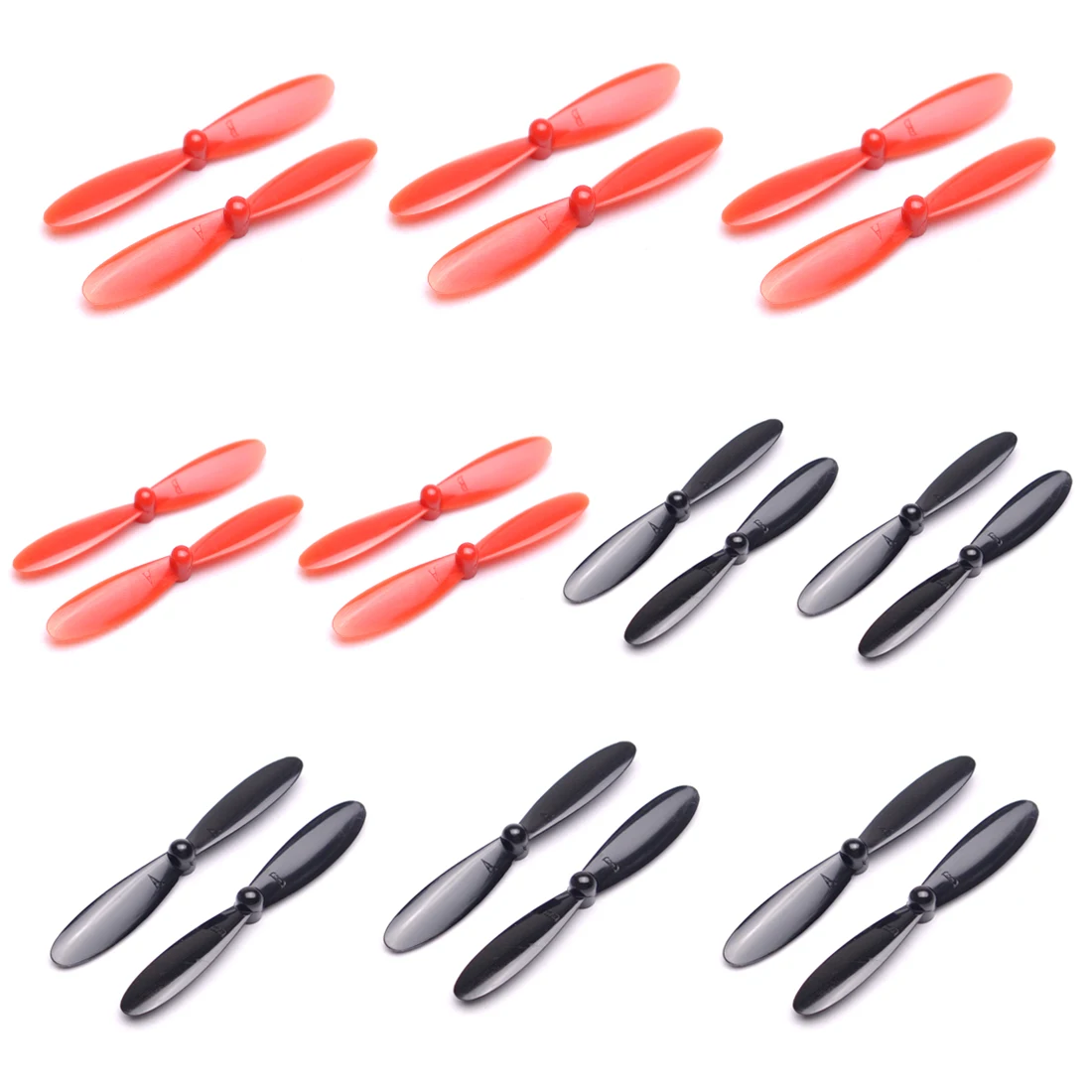 10 Pairs 55mm Blade Propeller Prop for 7mm 8.5x20mm Coreless Motor DIY Micro DIY Micro Quadcopter RC Camera Drone Accessories