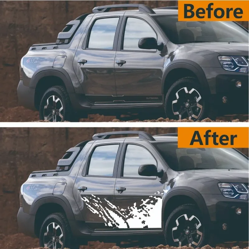 لرينو داستر أوروتش بيك اب ملصقات جانبية للباب |   شارات ديكور رسومات الشاحنة سبلاش الجرونج |   أغطية صندوق السيارة من الفينيل |   الوصول التلقائي