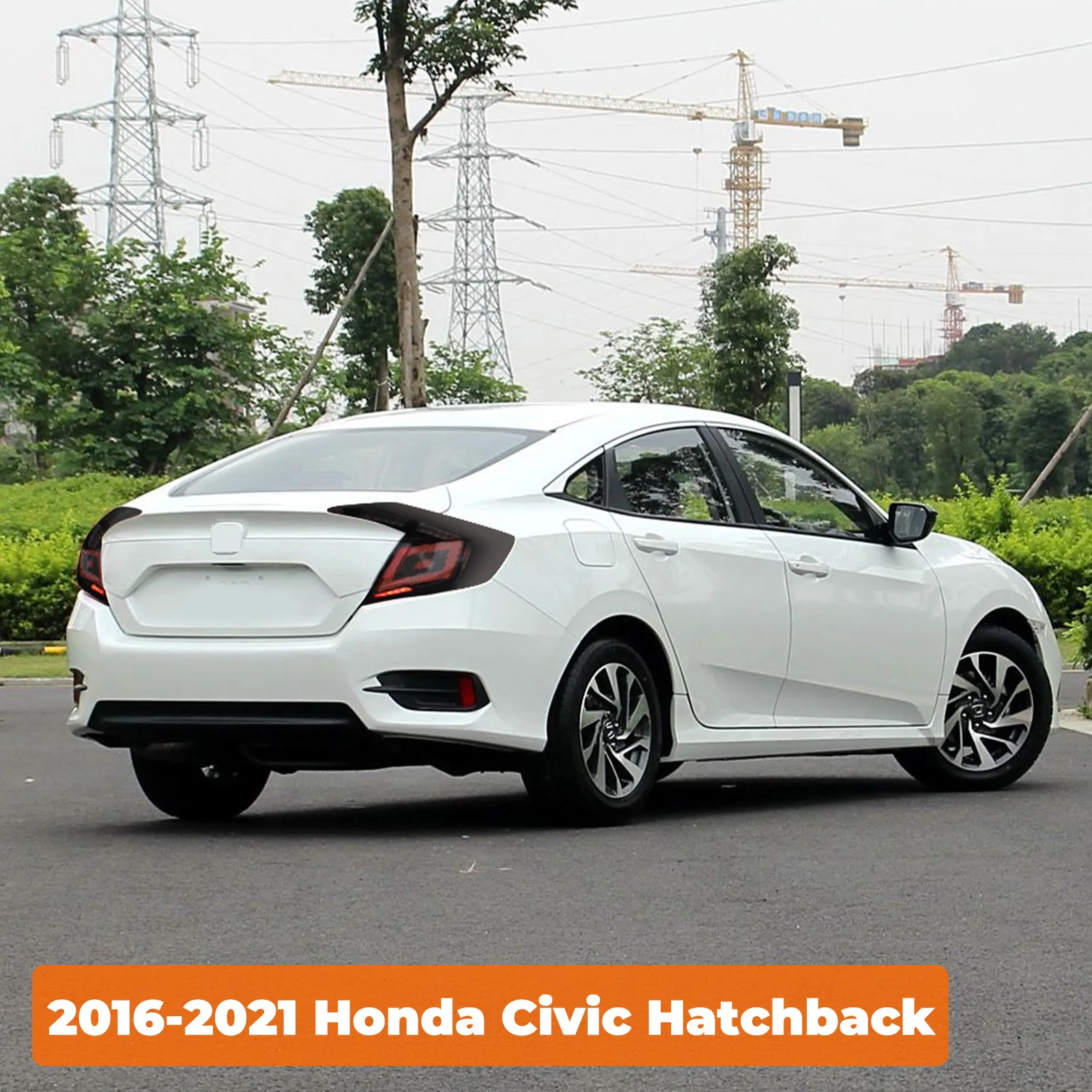 Sewiyolin سيارة مصباح ليد خلفي الجمعيات لهوندا سيفيك FK7 / 8 2016-2021 RGB السيارات الضباب DRL الفرامل بدوره مصباح إشارة التوصيل والتشغيل #5