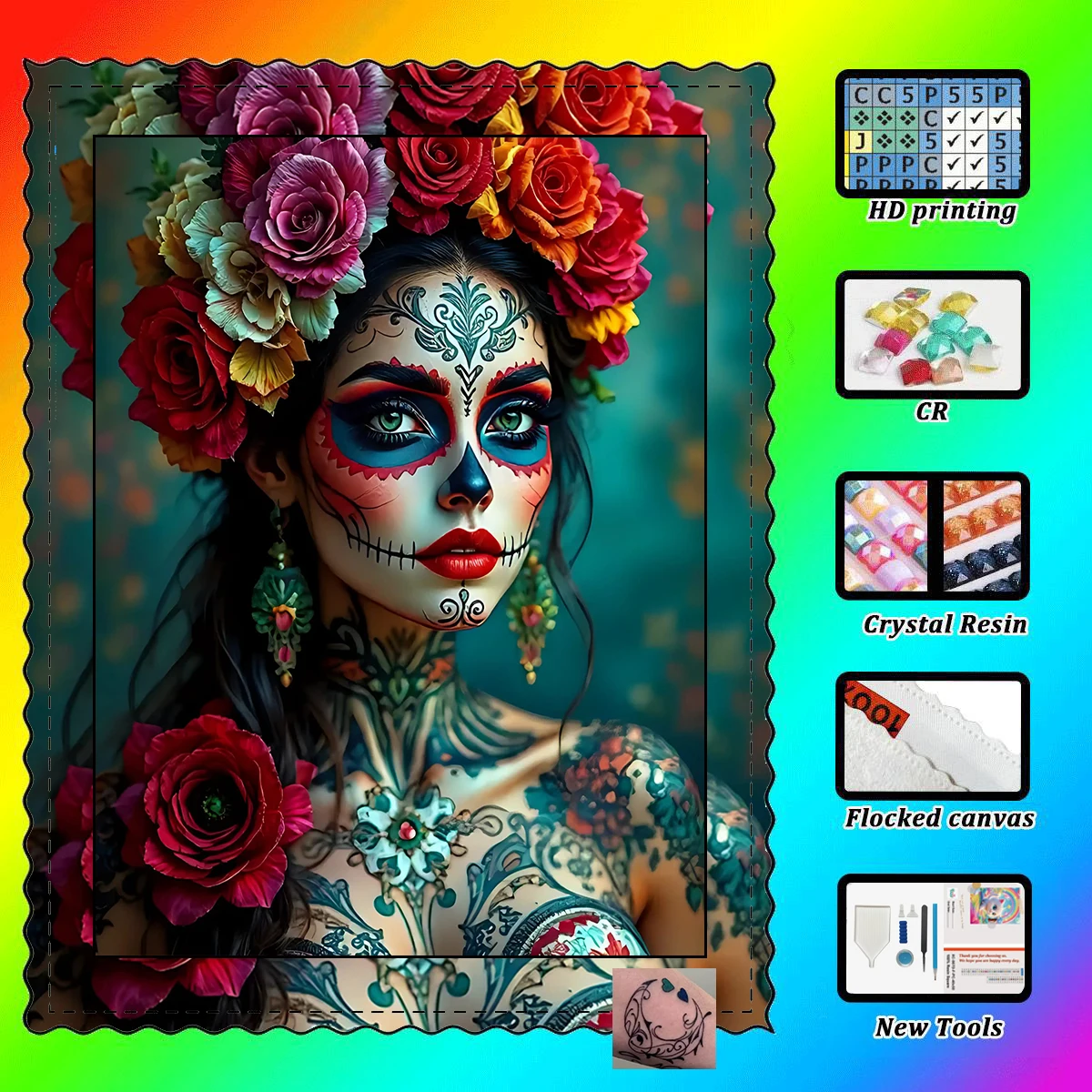 【Maff Padial DIAMOND ART】Красивый бог, смола, бриллиант AB, кристалл, бриллиант, сказочная пыль, алмазная живопись, стразы, Artwo