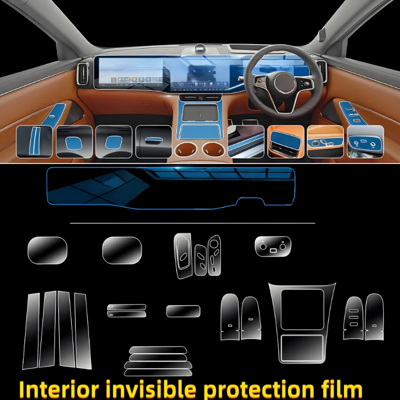 For AITO M8 interior protection film center console screen invisible film accessories modification parts supplies collection