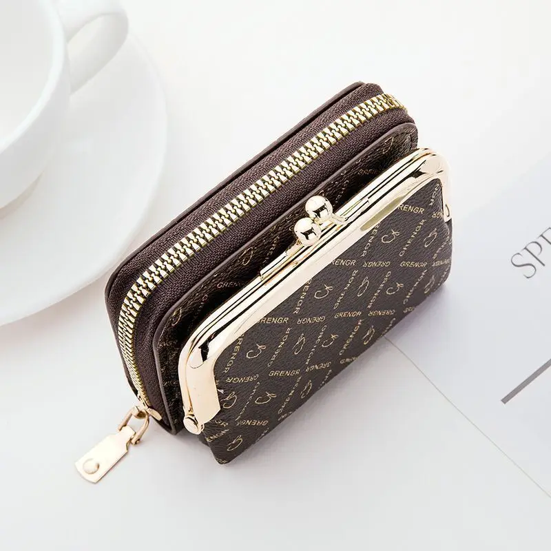 Wallet For Women Fashionable Compact Short Zero Wallet Large Capacity Clip Bag Multi Card Slot Card Bag