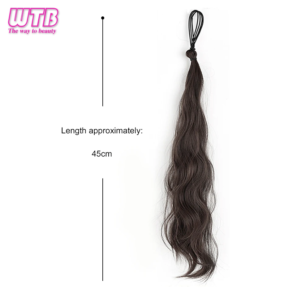 WTB-pacote de cabelo sintético, bola cabeça peruca, tudo-em-um flor bud, coque de cabelo, saco de cabelo, fofo, Natural, Volume