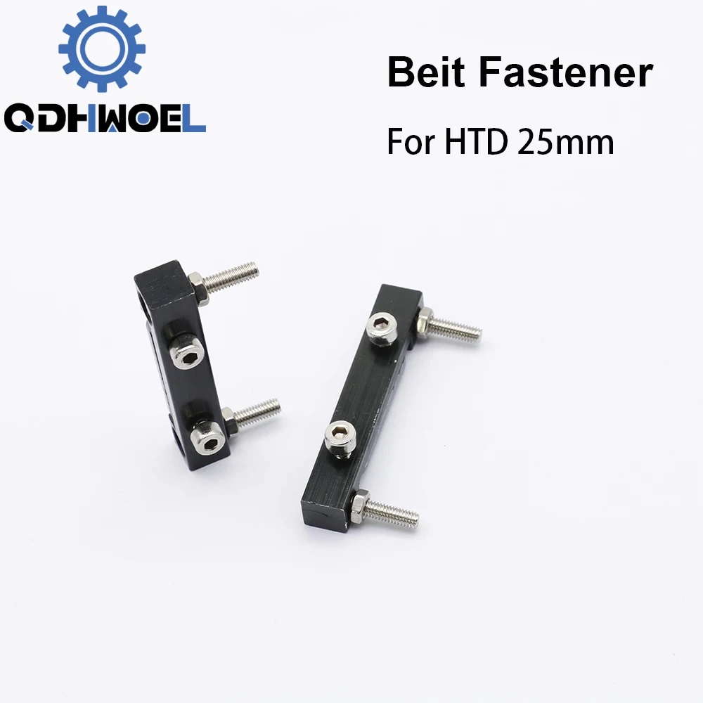 QDHWOEL E-series Belt Fastener For Width 25mm Open-Ended Timing Belt Transmission For X/Y Axis Hardware Tools Machine Parts