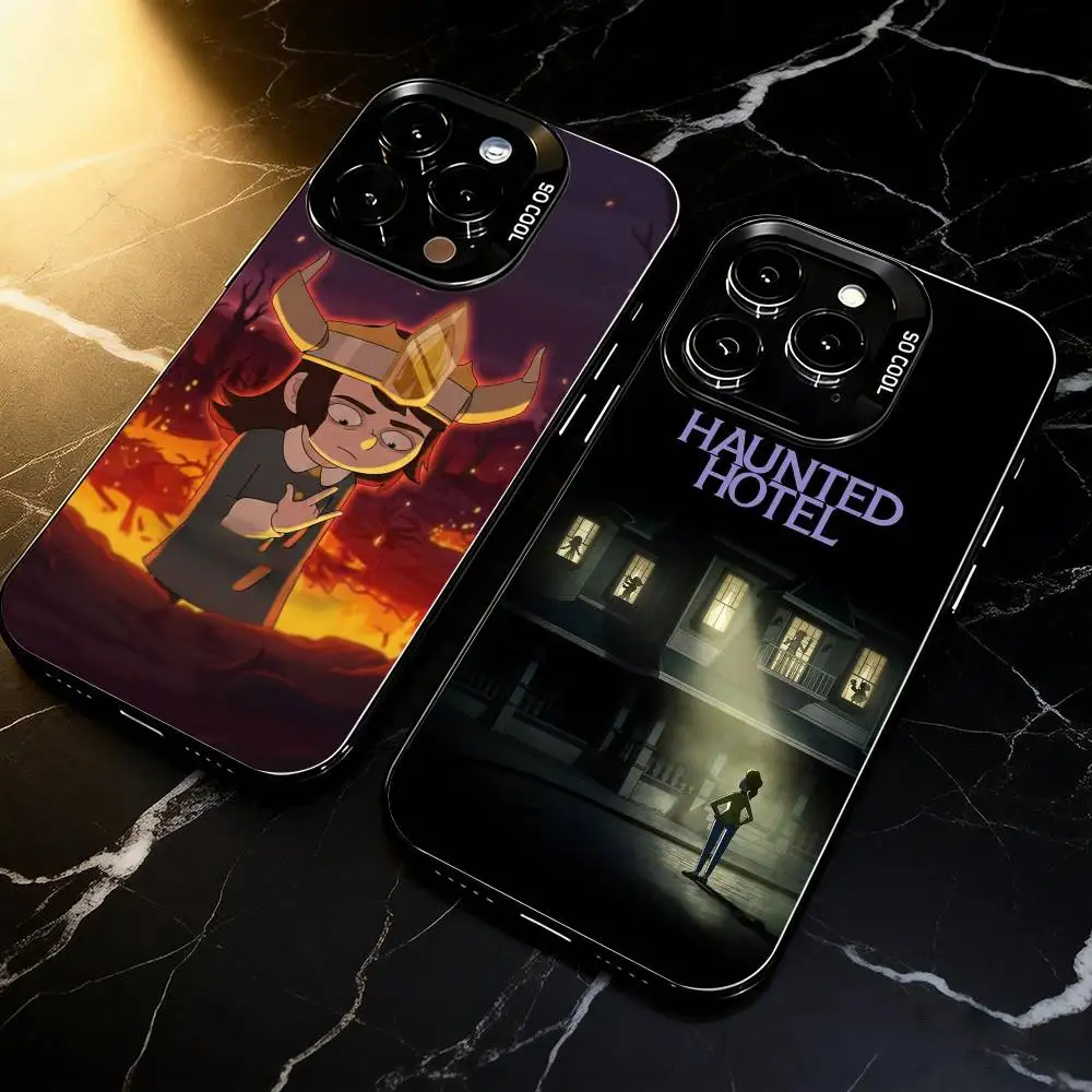 

H-Haunted H-Hotel A-Abaddon-es Phone Case For iPhone 17,16,15,14,13,12,11 Plus,Pro Max,XS,Colorful Silver Black Cover