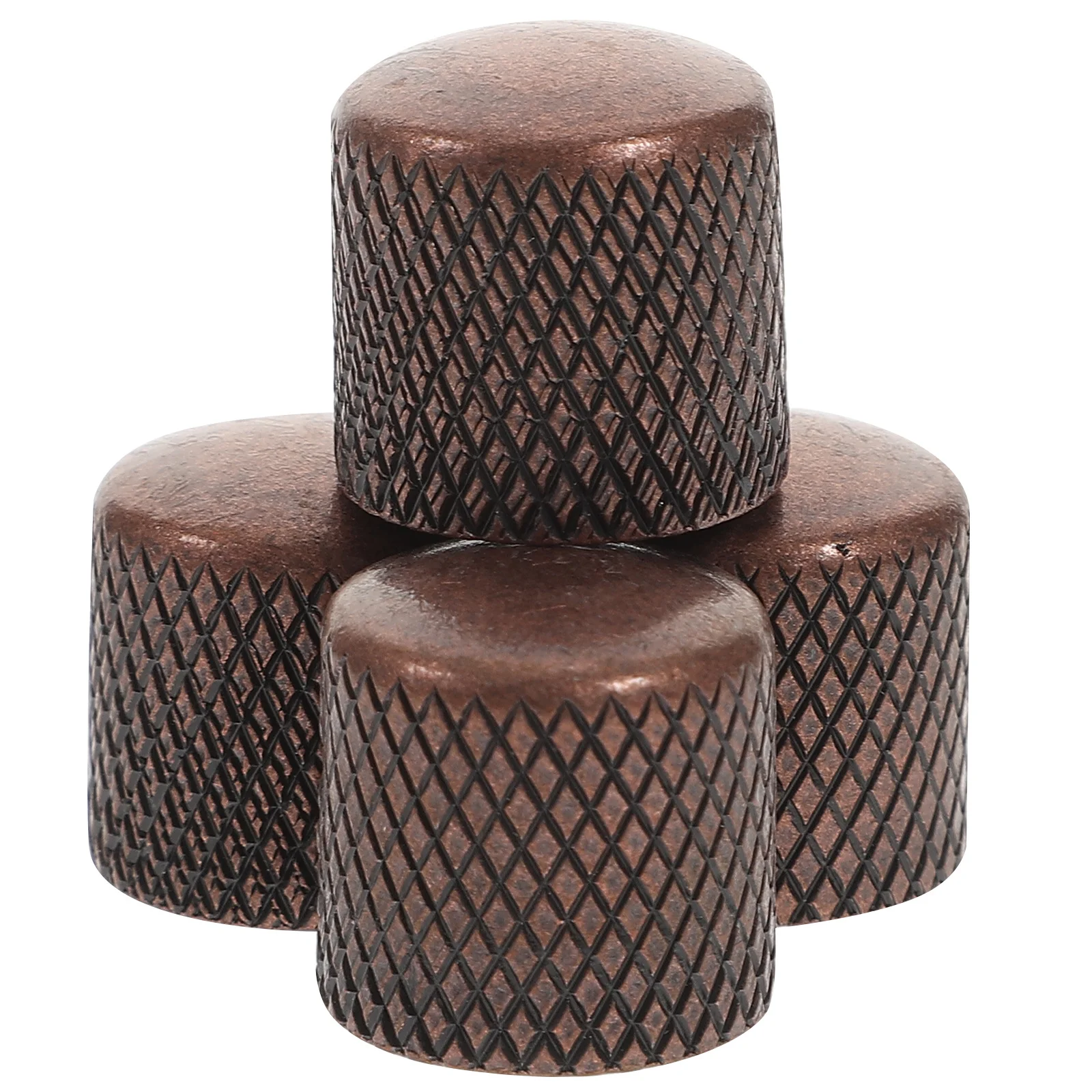 

4Pcs Volume Control Knobs Metal Guitar Knobs for Electric Guitar Bass Amplifier Potentiometer Replacement Bass Knob
