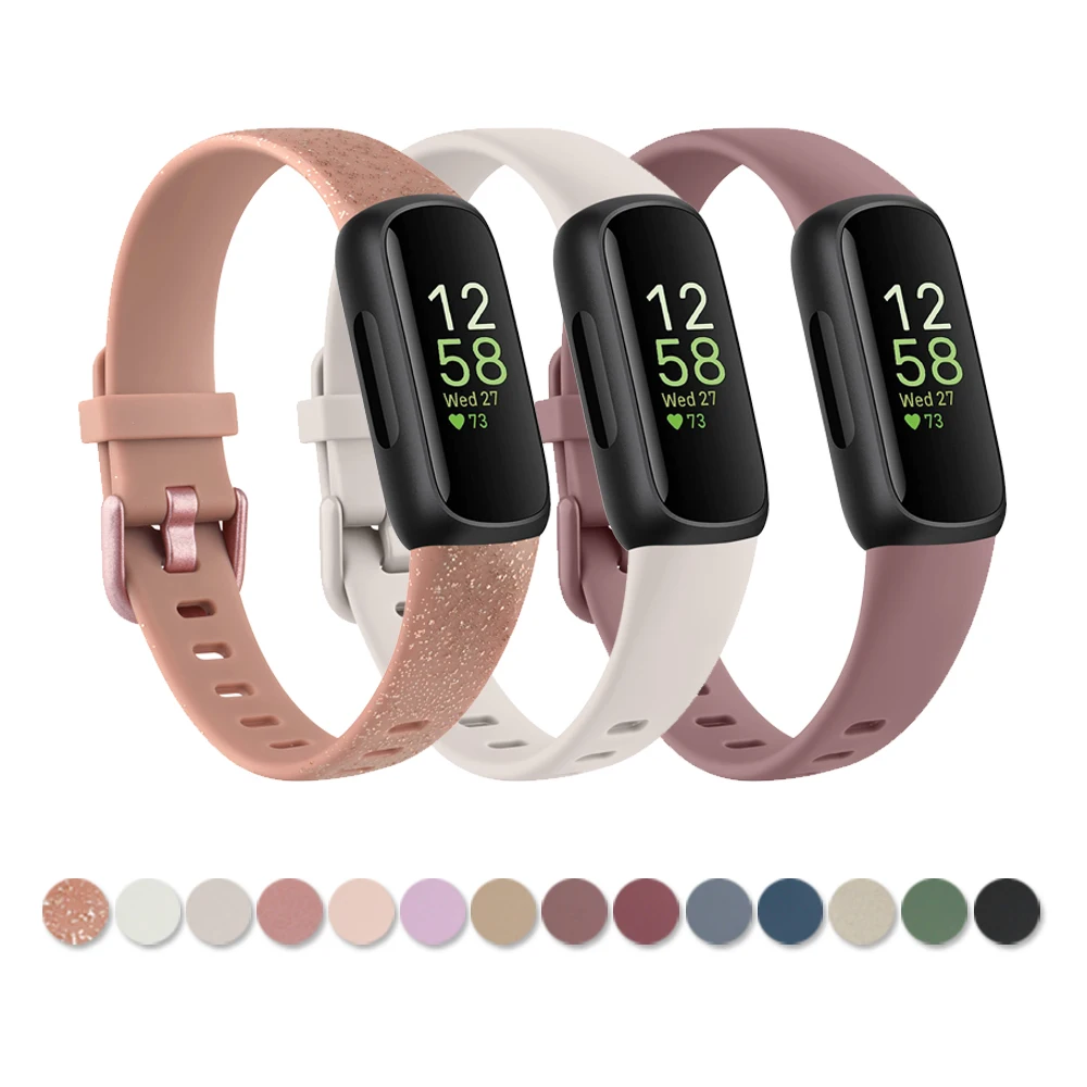 Pulseira tpu macia para fitbit inspire 3/inspire 2 banda pulseira inteligente nova cor para fitbit inspire 2 3 cinta