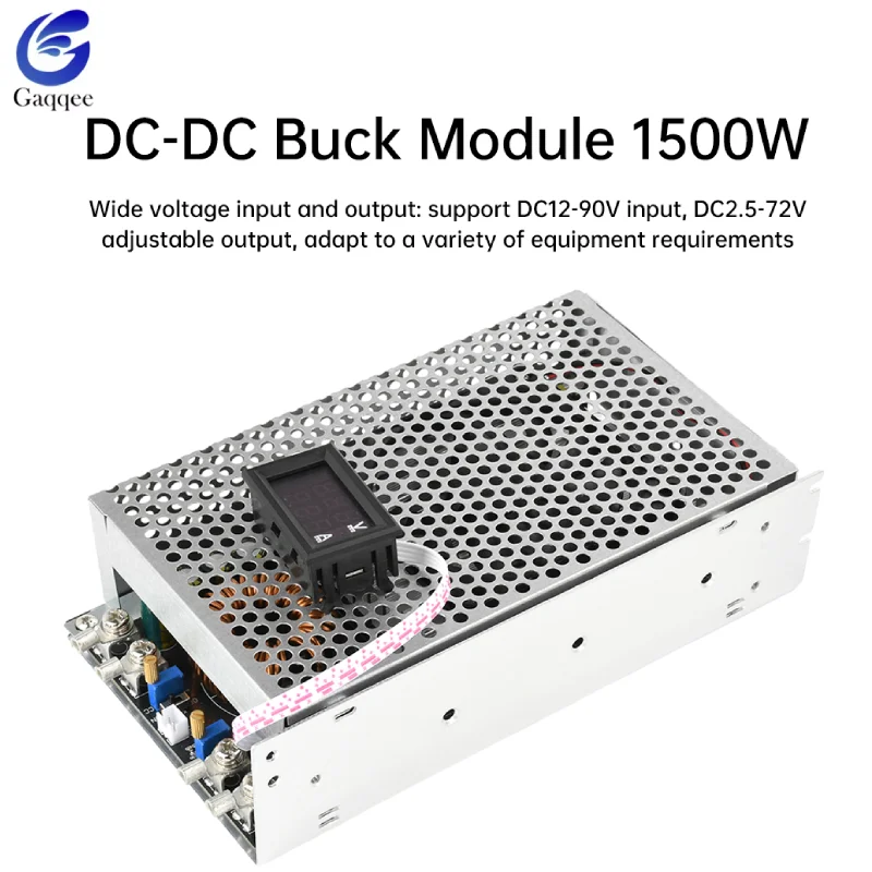 DC-DC Step-down Module 1500W Adjustable Power Supply Module Voltage Regulator DC15V-90V to DC2.5V-72V 1.5-50A BucK Module