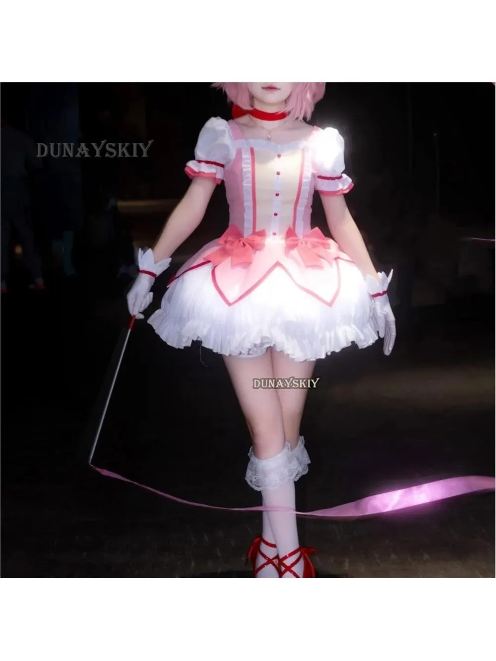 Cosplay Anime Kaname Madoka Cosplay Kostuum Magica Kaname Jurk Pruik Kaname Madoka Outfits Voor Comic Con - afbeelding 2