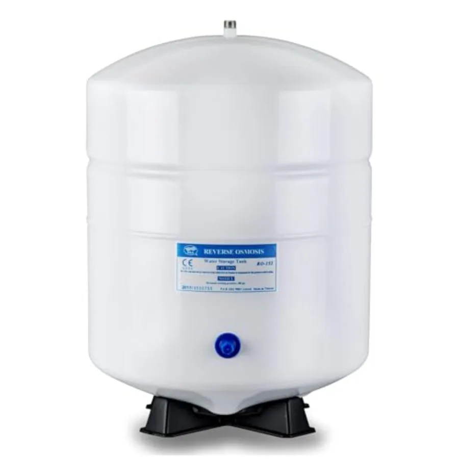 

T55M 5.5 Gallon Residential Pre-Pressurized Water Storage Tank for Reverse Osmosis RO Systems White