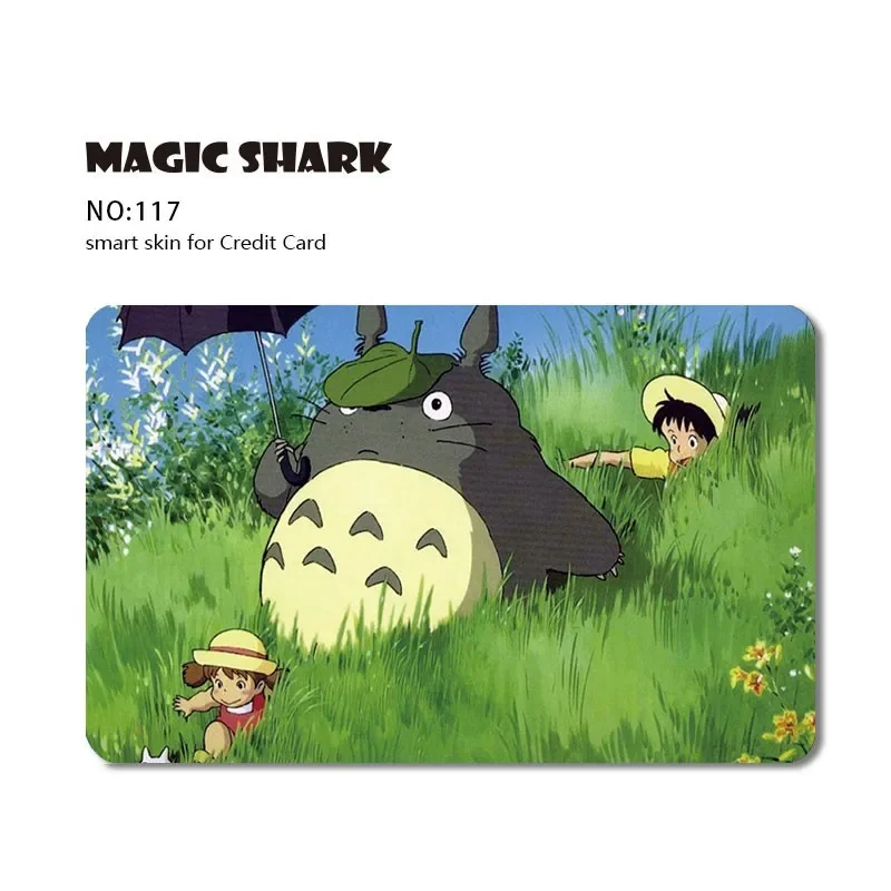 2023 New Anime Cute Cartoon Game Card Matte Film Case Skin Sticker for No Chip Credit Debit Card Only Front