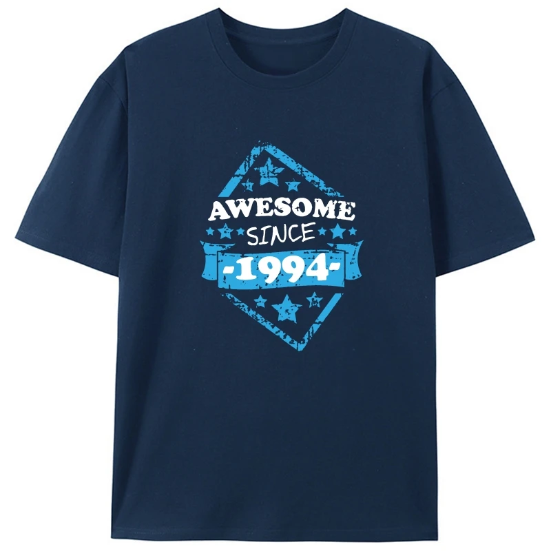 

Funny Year Of Birth 1994 Birthday Present T-Shirt For Mens Cotton Graphic Streetwear Leisure Men's Tshirts Top Quality