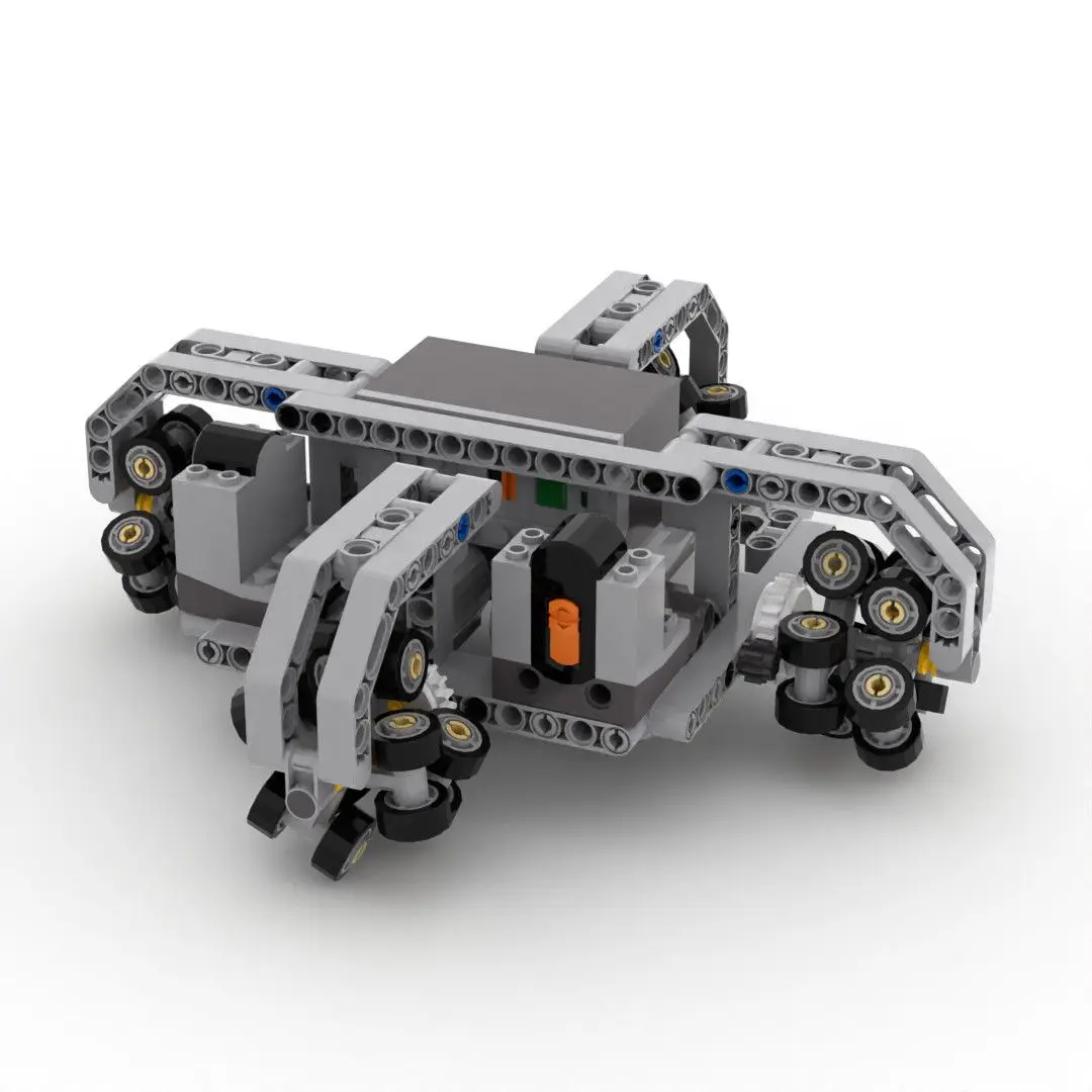 MOC Technic RC Car, Omni-Directional Electric Building Blocks, DIY Mechanical Engineering Assembly Set