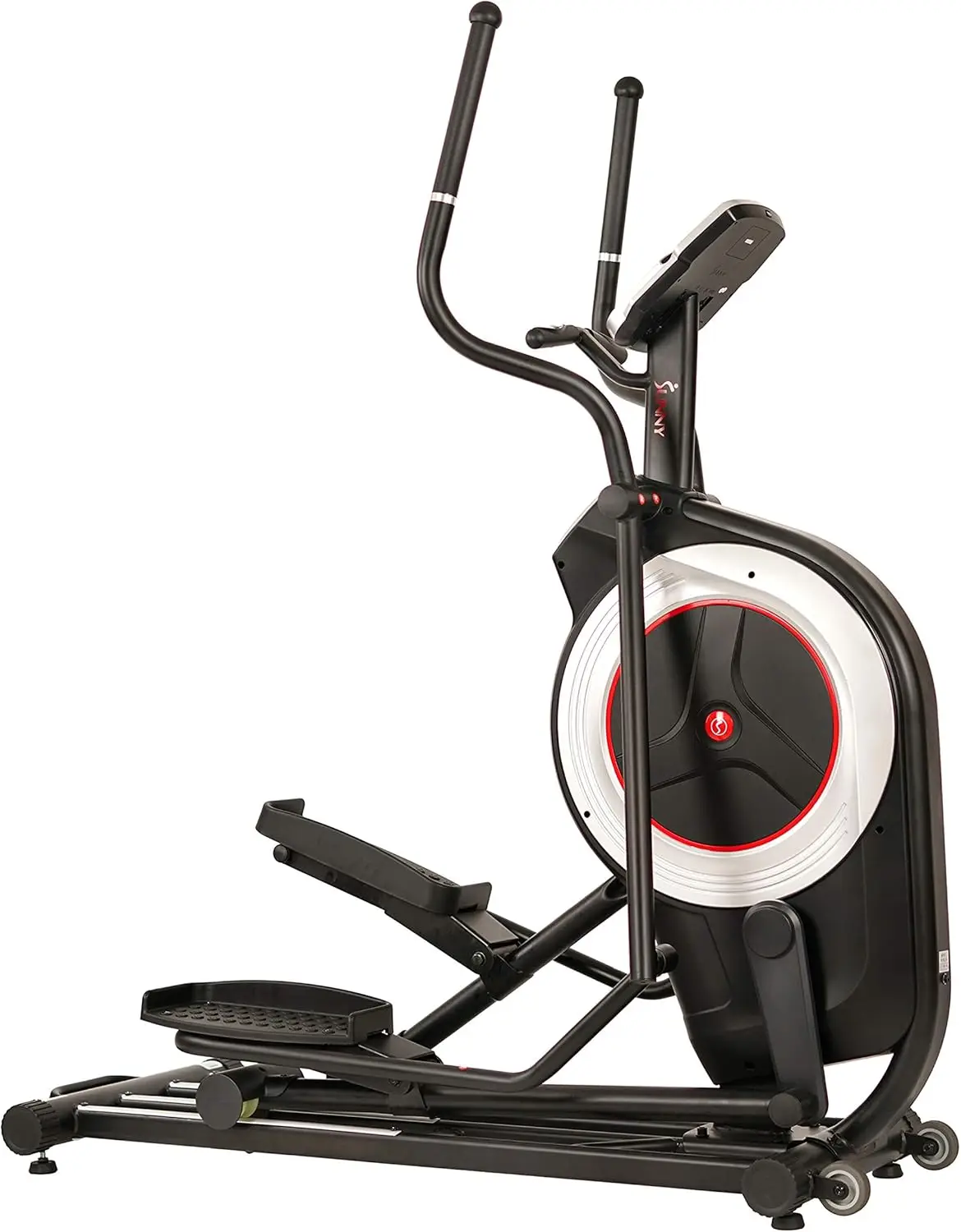 Sunny Health & Fitness Electric Eliptical Trainer Elliptical Machine w/Device Holder, Programmable Monitor and Heart Rate