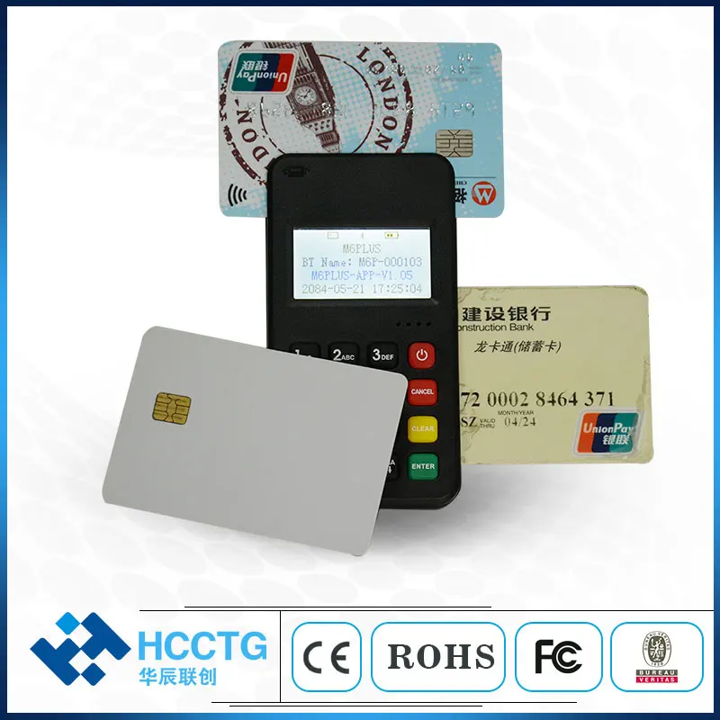 Terminal de pagamento móvel certificado pci emv mpos m6 plus