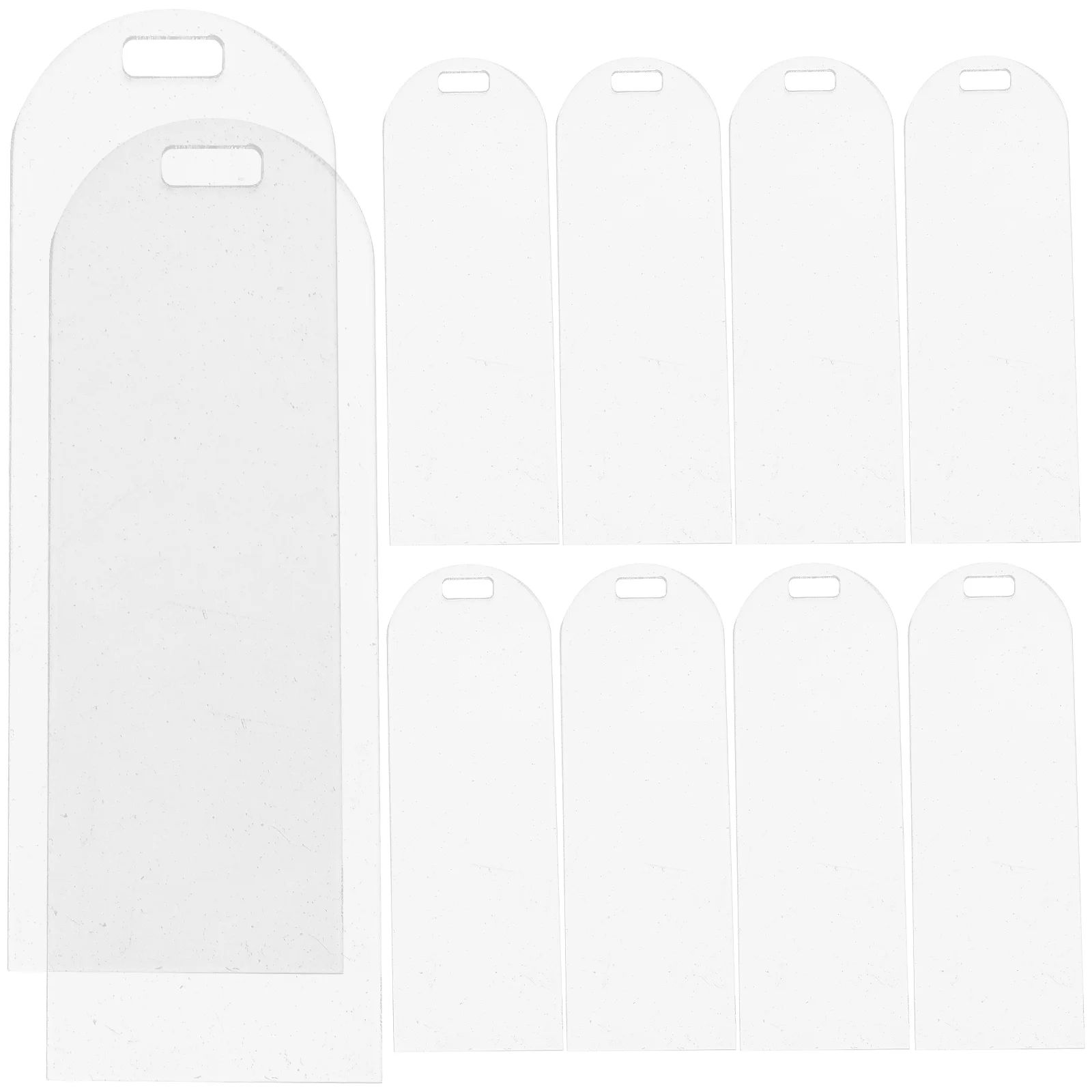 10 Pcs DIY Blank Bookmark Bookmarks Acrylic Blanks Ornaments Student Gift Students Reading Exquisite Clear