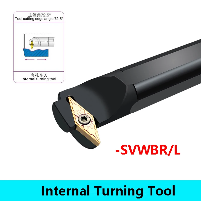 LIHAOPING Lathe Cutter Shank S16Q S20R S25S SVWBR11 SVWBR16 SVWBR Internal Turning Tool S16Q-SVWBR11 S20R-SVWBR11 S25S-SVWBR16