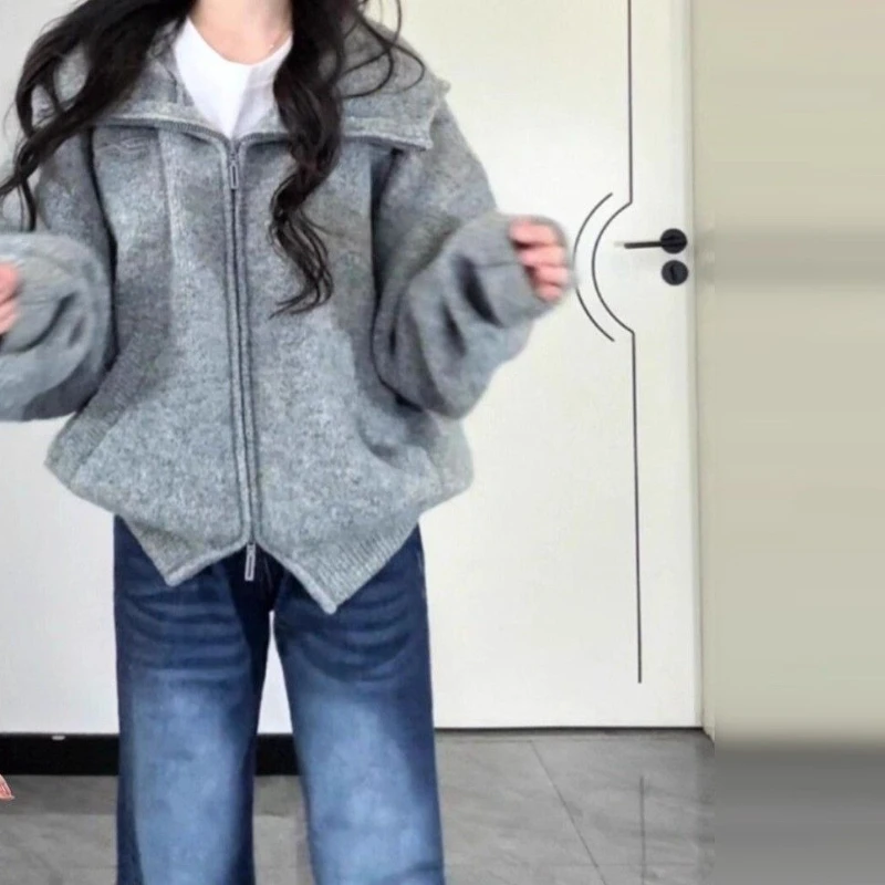 

Soft and Loose Hooded Sweater with A High-end Feel, 2025 Autumn and Winter New Beautiful Jacket for Women