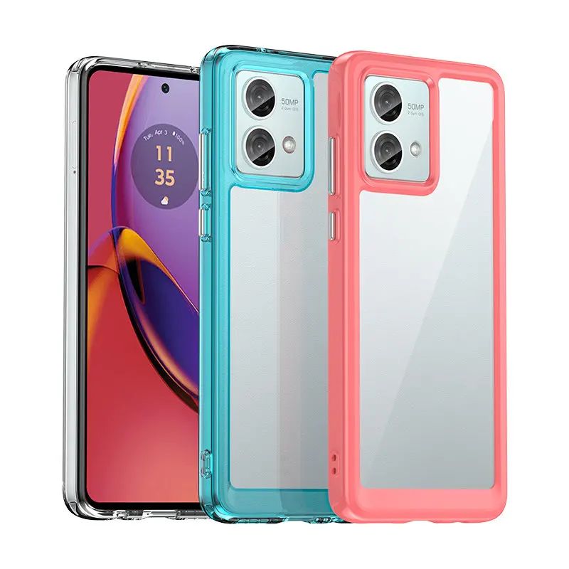 For Motorola Moto G84 5G XT2347 Case Heavy Duty Drop Protection Shockproof Clear Back Cover Hard Case for Moto G84 MotoG84 5G