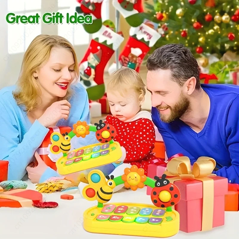 Baby Colorful Insect Musical Instrument - Baby Early Education Smart Electronic Piano Toy for Boys and Girls