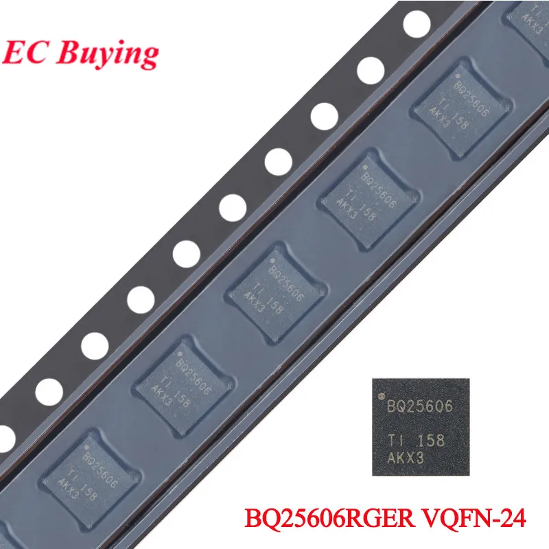 20pcs/1pc BQ25606 BQ25606RGER VQFN-24 Single Battery 3A Fast Charger Chip IC Integrated Circuit