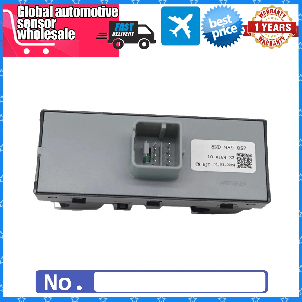 

5ND959857 Electric Master Power Window Control Switch For Volkswagen Golf GTI MK5 MK6 Jetta Tiguan Passat B6 5K4959857