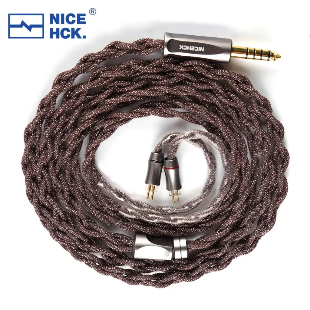 NICEHCK ChocJam Cable 7N Silver Plated OCC+Silver Plated Critically Annealed Copper OFC Plug 2Pin for F1 Pro Nova Performer8