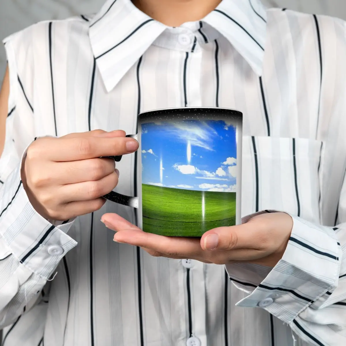 Windows XP Background Mug Funny Ceramic Coffee Cups Tea Mugs Milk Cup Drinkware Gift for Friends
